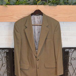 Lands' End Traditional Blazer in Taupe/Silver 42R